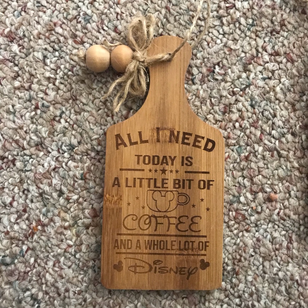 Wooden 8 inch cutting board decor
